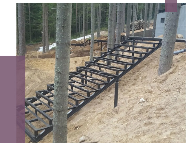 Монтаж металлических лестниц в Холмске от 13609 руб. 