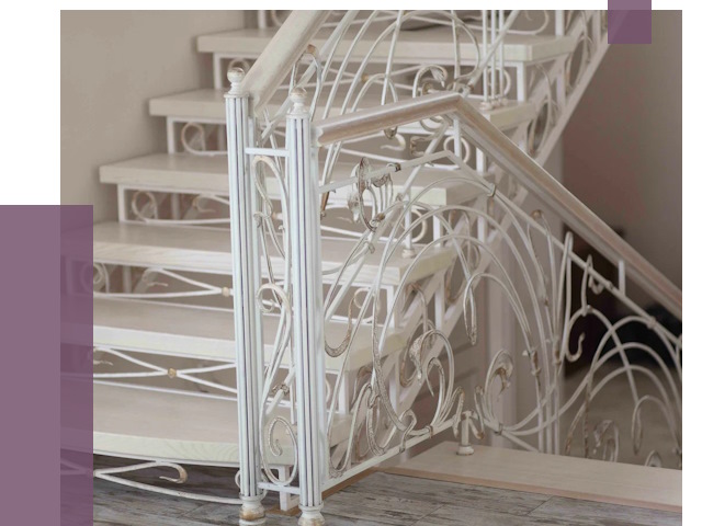 Изготовление кованых лестниц на заказ в Холмске от 87304 руб. | ПРОЛЁТ-Хлм