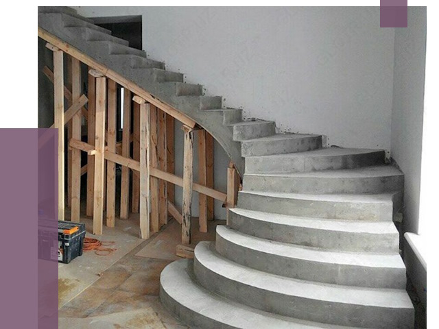 Изготовление бетонных лестниц под ключ в Холмске от 20028 руб. | ПРОЛЁТ-Хлм