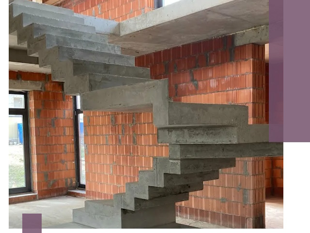 Изготовление бетонных лестниц под ключ в Холмске