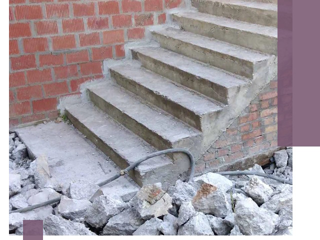 Демонтаж бетонных лестниц в Холмске: быстро и безопасно