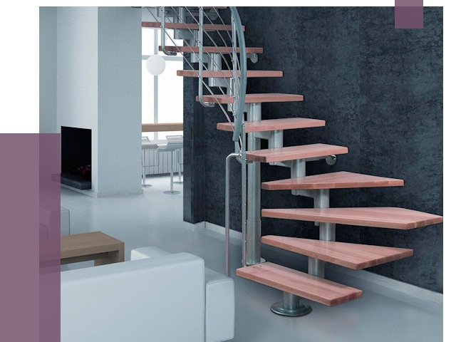 Модульные лестницы в Холмске от 16947 руб. — купить в ПРОЛЁТ-Хлм