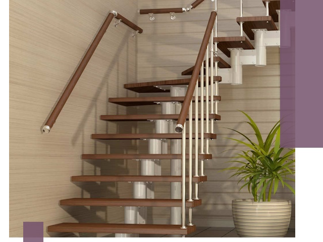 Изготовление модульных лестниц под ключ в Холмске