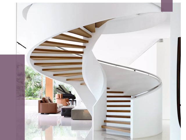 Винтовые лестницы в Холмске под ключ от 48787 руб. | ПРОЛЁТ-Хлм