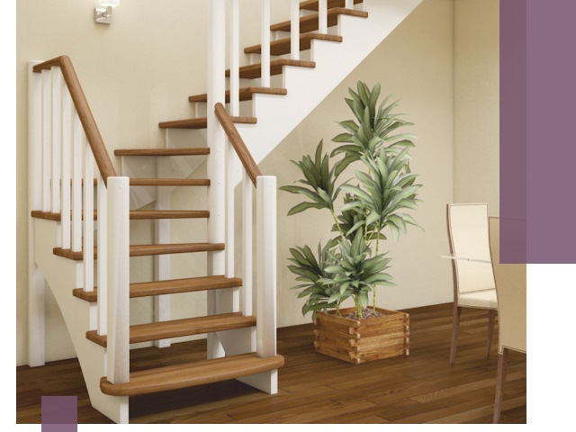 Г-образные лестницы под ключ в Холмске — изготовление и монтаж