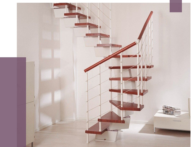 Изготовление лестниц на больцах в Холмске от 9757 руб. | ПРОЛЁТ-Хлм