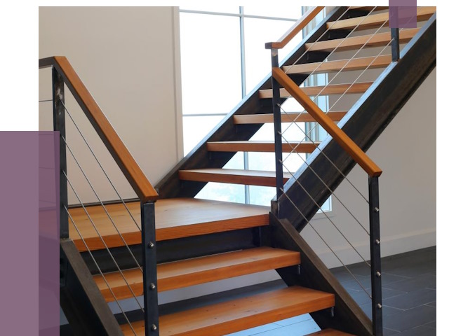 Изготовление лестниц на металлокаркасе в Холмске от 19001 руб. | ПРОЛЁТ-Хлм