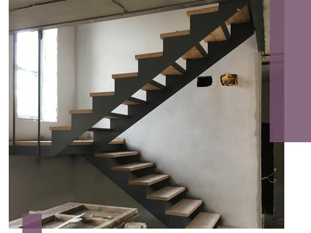 Изготовление лестниц на металлокаркасе в Холмске от производителя