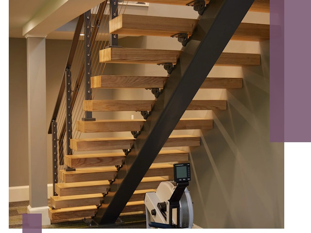 Лестницы на монокосоурах под ключ в Холмске - изготовление и монтаж