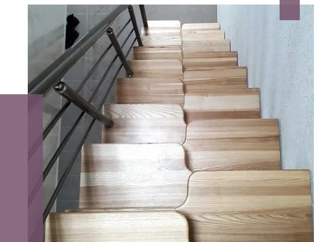 Лестницы гусиный шаг в Холмске от 13096 руб. под ключ | ПРОЛЁТ-Хлм