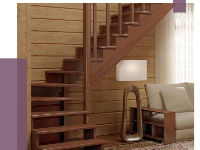 Лестницы эконом класса в Холмске от 18334 руб. бюджетные решения