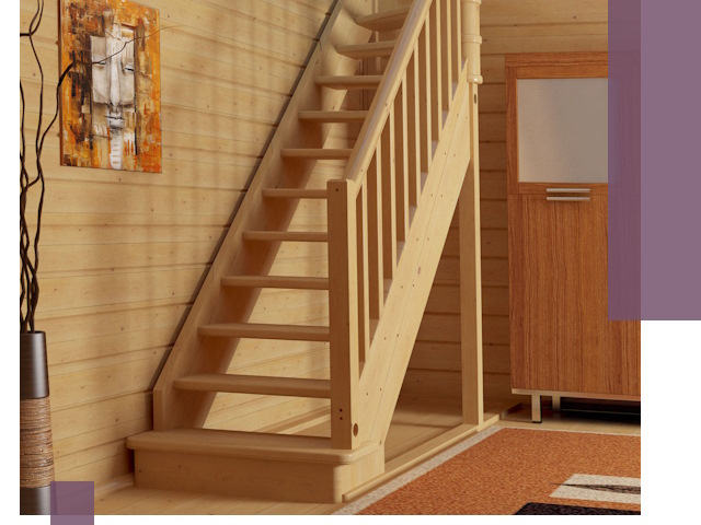 Лестницы эконом класса под ключ в Холмске — недорого и быстро