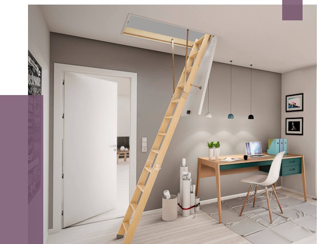 Чердачные лестницы в Холмске — от 14636 руб. | ПРОЛЁТ-Хлм