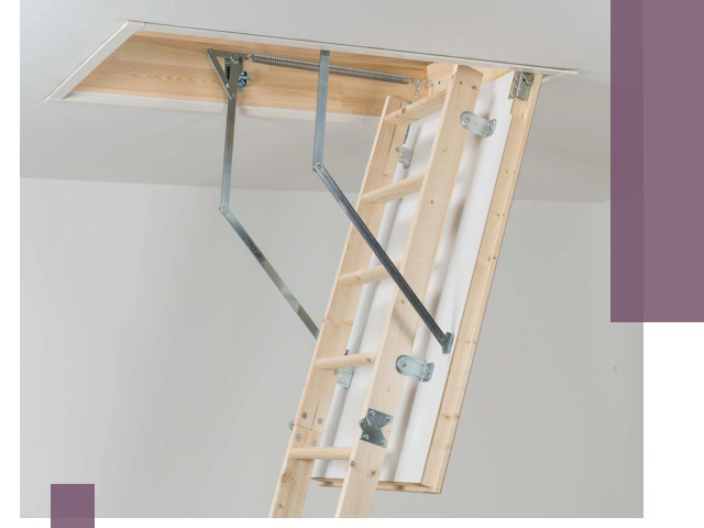 Установка чердачной лестницы под ключ в Холмске