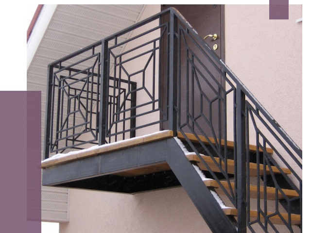 Металлические перила в Холмске от 4314 руб.  | ПРОЛЁТ-Хлм