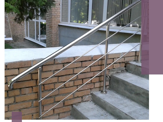 Перила из нержавеющей стали высокого качества в Холмске