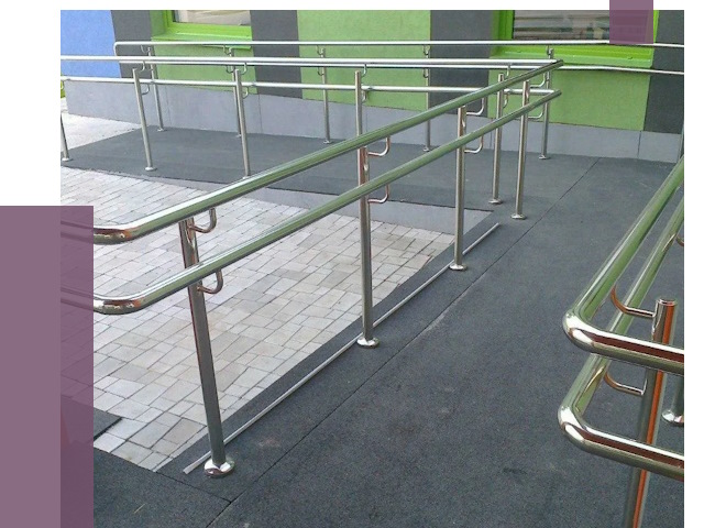 Ограждения пандусов в Холмске от 4365 руб. монтаж | ПРОЛЁТ-Хлм