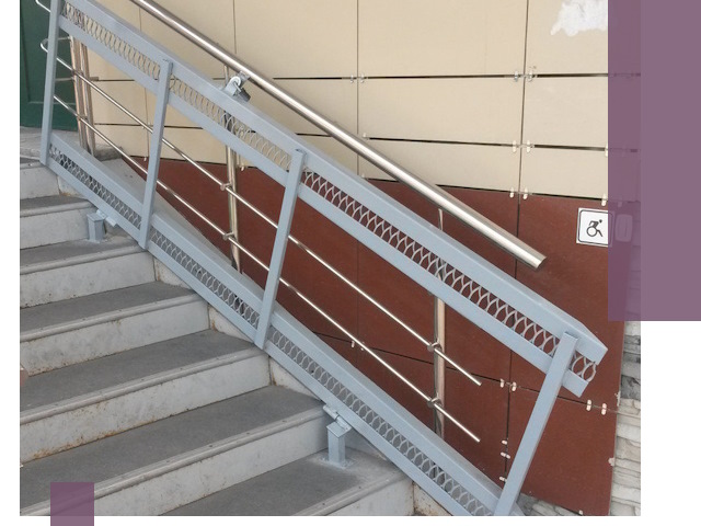 Изготовление откидных пандусов под ключ в Холмске