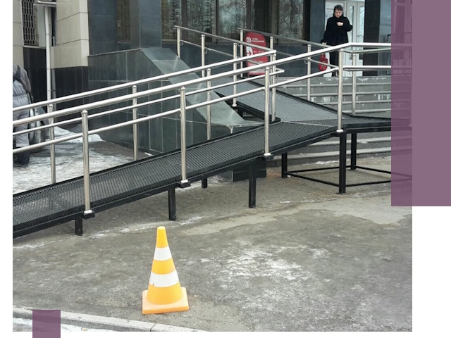 Стационарные пандусы под ключ в Холмске — изготовление и монтаж