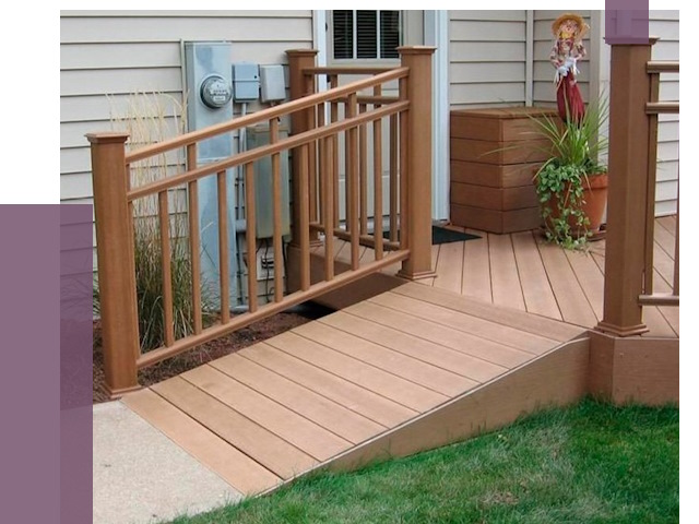 Пандус на крыльцо в Холмске под ключ от 7806 руб.