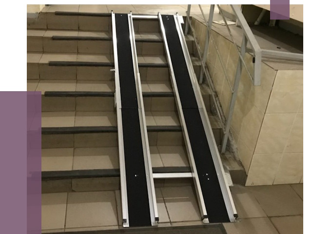 Установка пандуса в подъезд в Холмске от 8011 руб. под ключ | ПРОЛЁТ-Хлм