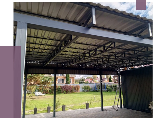 Монтаж навесов в Холмске от 7395 руб. — установка навеса | ПРОЛЁТ-Хлм