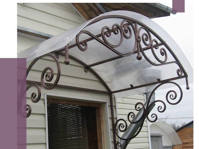 Изготовление козырьков в Холмске от 7395 руб. — заказать | ПРОЛЁТ-Хлм