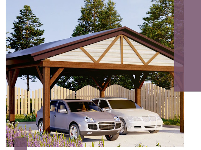 Навесы для автомобиля в Холмске — изготовление и монтаж