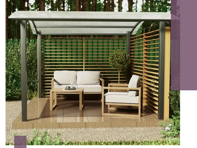 Навесы для дачи в Холмске: изготовление, монтаж и демонтаж