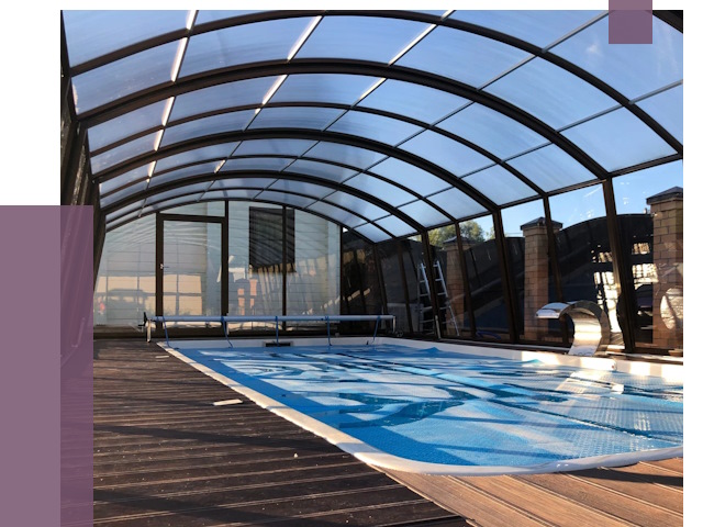 Навесы для бассейна в Холмске от 16844 руб. под ключ | ПРОЛЁТ-Хлм