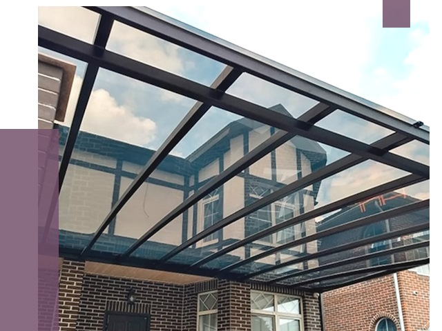 Навесы из поликарбоната в Холмске от 8648 руб. под ключ — ПРОЛЁТ-Хлм