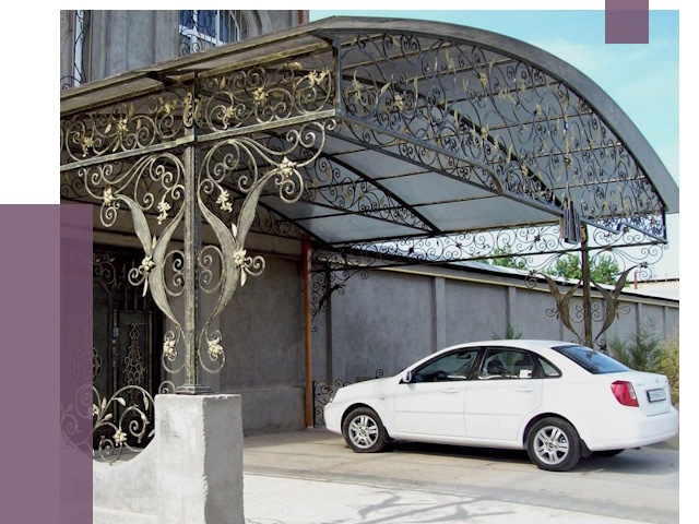 Кованые навесы в Холмске от 14636 руб. | ПРОЛЁТ-Хлм