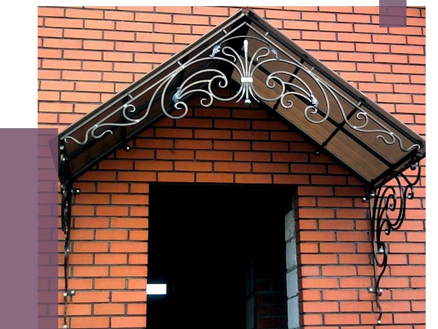 Металлические козырьки в Холмске от 10733 руб. 