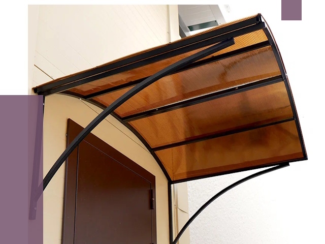 Недорогие козырьки в Холмске от 7621 руб.  | ПРОЛЁТ-Хлм