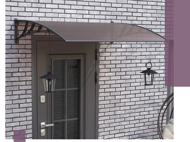 Недорогие козырьки и навесы под ключ в Холмске