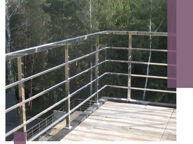 Парапеты из нержавеющей стали в Холмске — изготовление и монтаж