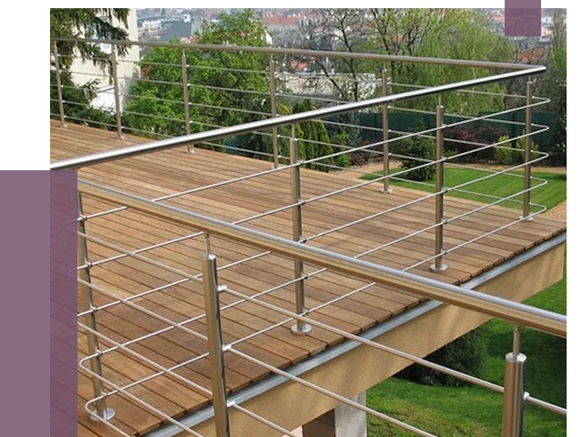 Алюминиевые парапеты в Холмске под ключ от 7806 руб. 