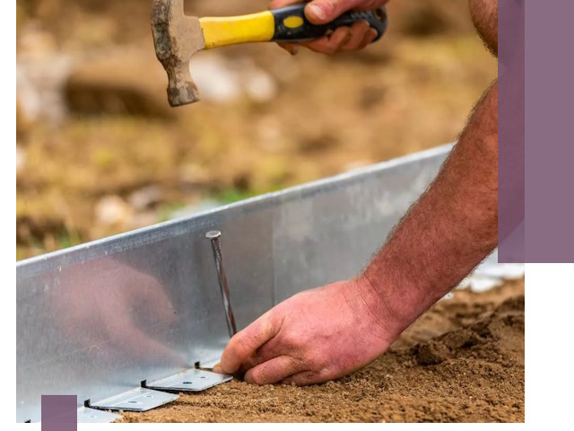 Монтаж металлических бордюров в Холмске быстро и качественно