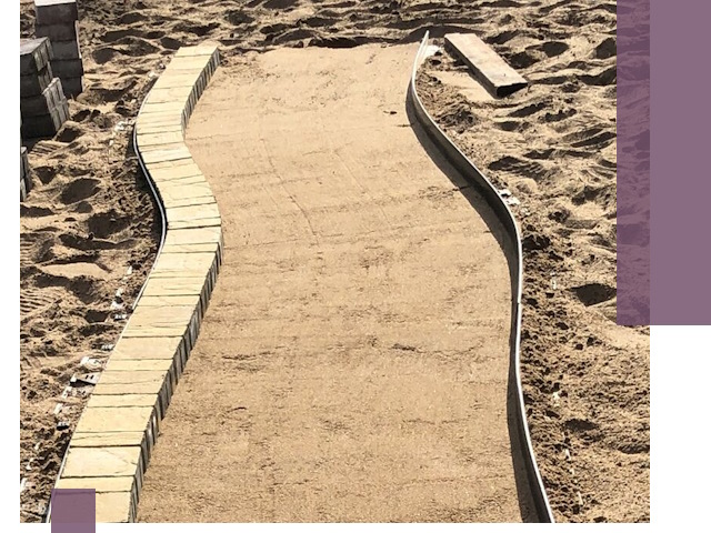 Металлические бордюры для тротуаров в Холмске — прочные и долговечные