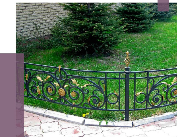 Кованые газонные ограждения в Холмске от 7652 руб. — ПРОЛЁТ-Хлм