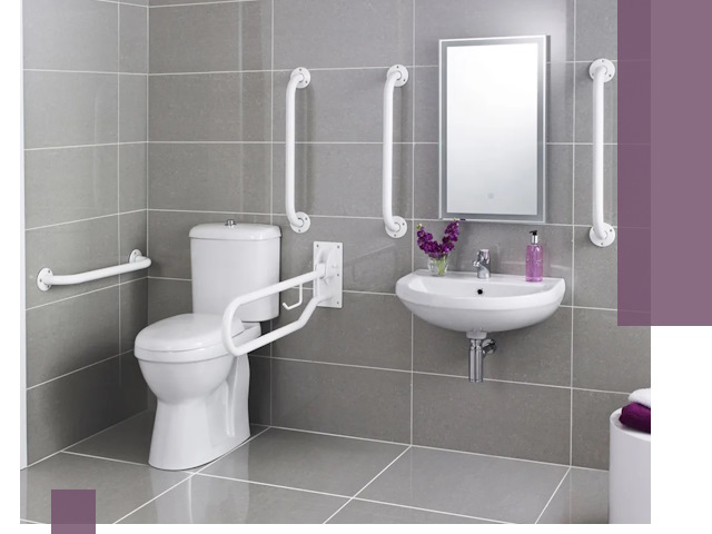 Поручни для санузлов в Холмске: установка, ремонт и монтаж