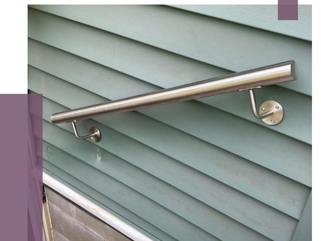 Поручни из нержавеющей стали в Холмске от 7703 руб.  | ПРОЛЁТ-Хлм